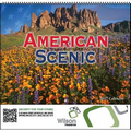 American Scenic Spiral Monthly Calendar